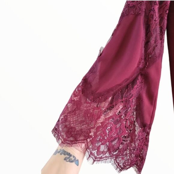 NWT CUPCAKE COUTURE "RED RED WINE" LONG SLEEVE DRESS IN OXBLOOD SZ.M - Picture 3 of 7
